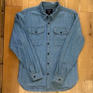 The Freenote Cloth Co Denim Workers Shirt, Large